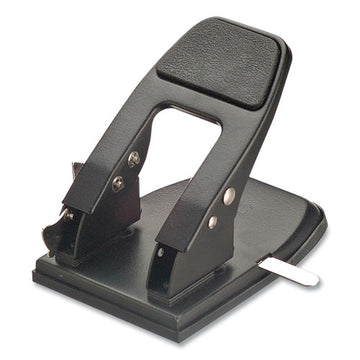Officemate 50-sheet Heavy-duty Two-hole Punch With Padded Handle, 1-4" Holes, Black freeshipping - TVN Wholesale
